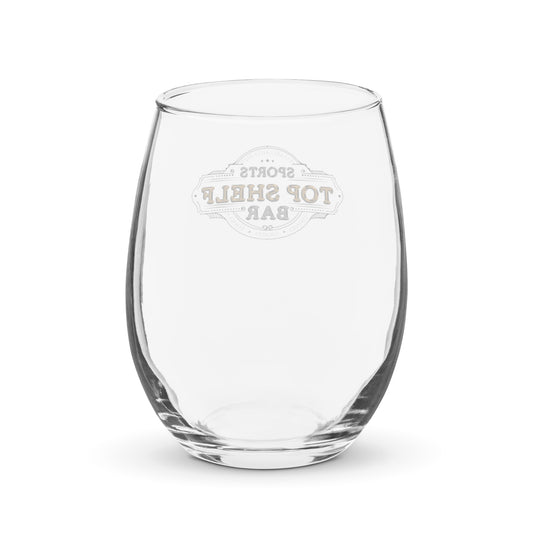 Top Shelf Stemless wine glass