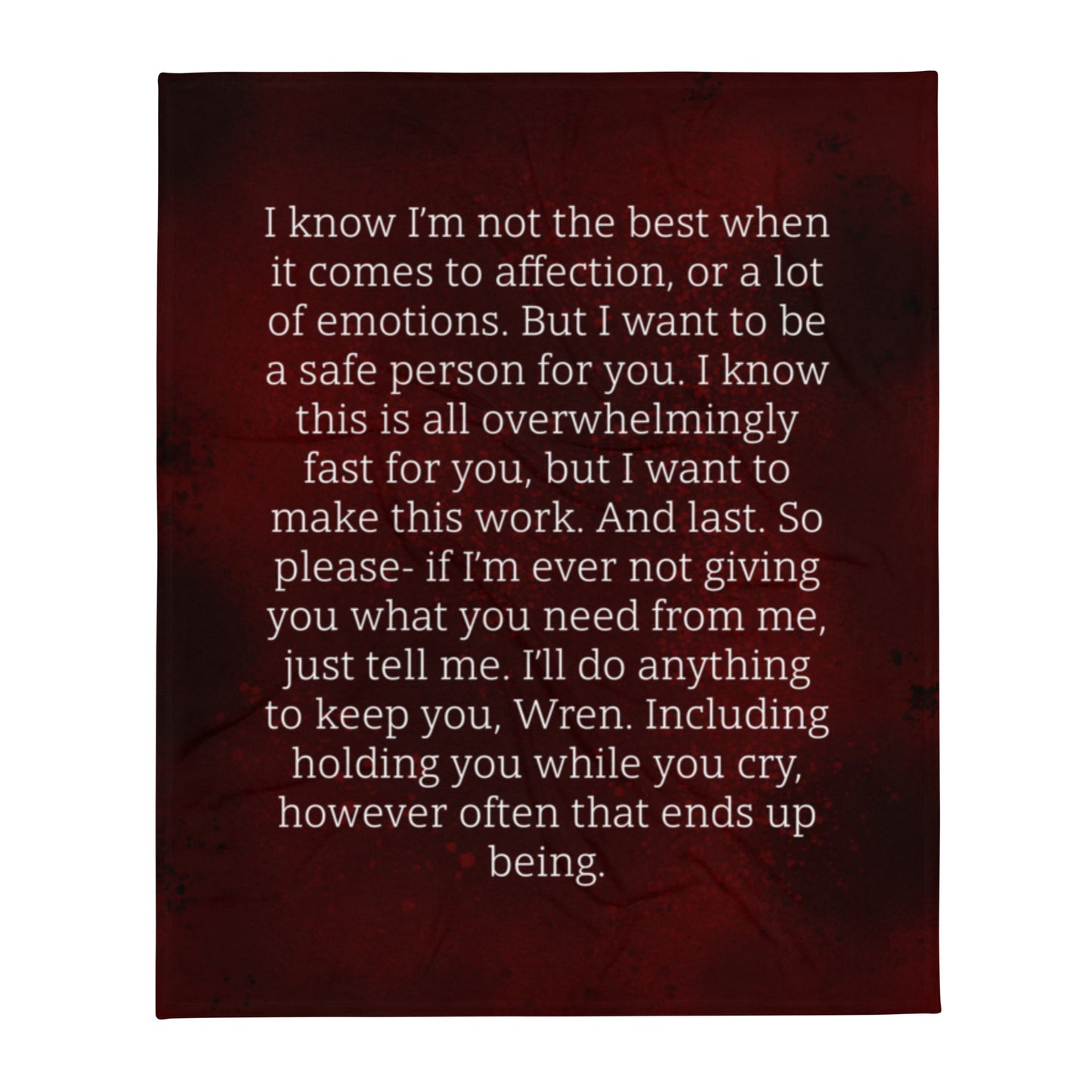 Rhett's Quote Throw Blanket