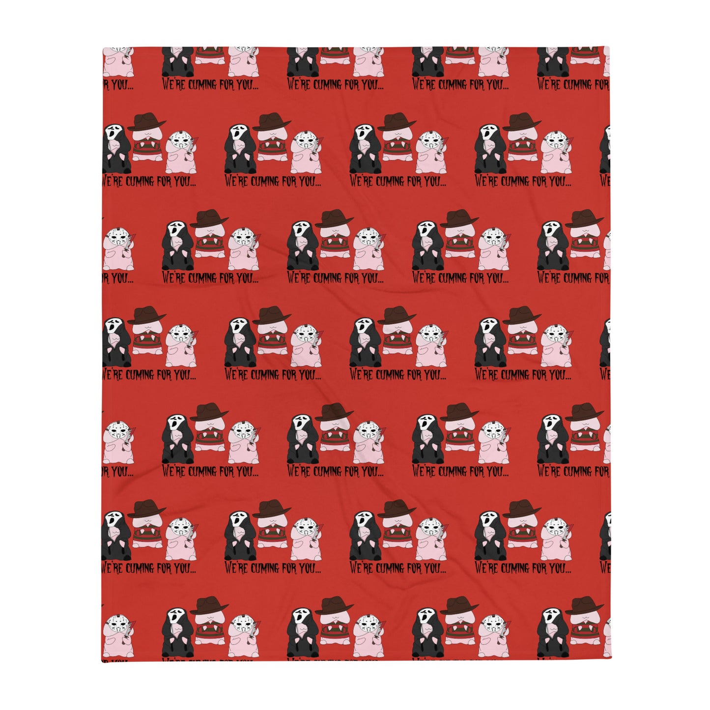 Scary Peen Throw Blanket