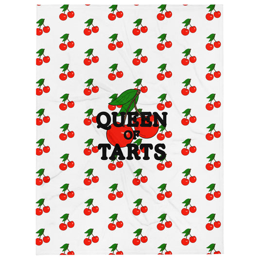 Queen of Tarts Throw Blanket