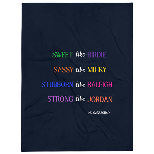 Sloane Squad Throw Blanket