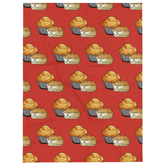 Stand and Defend Scone vs Muffin Throw Blanket