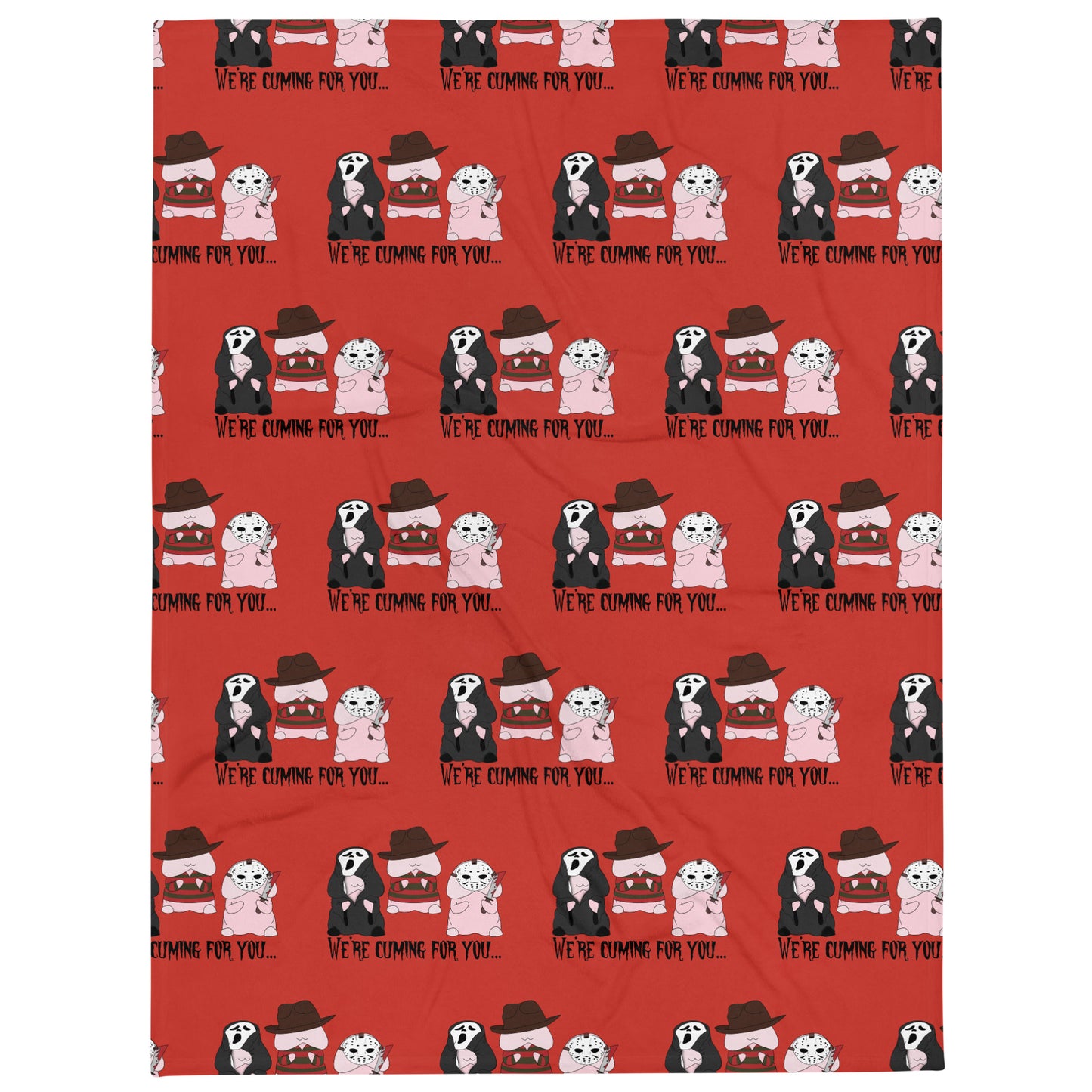 Scary Peen Throw Blanket