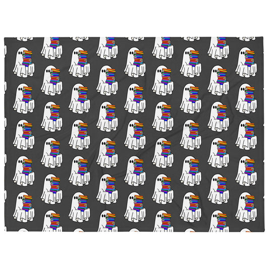 Ghostie Reader Throw Blanket