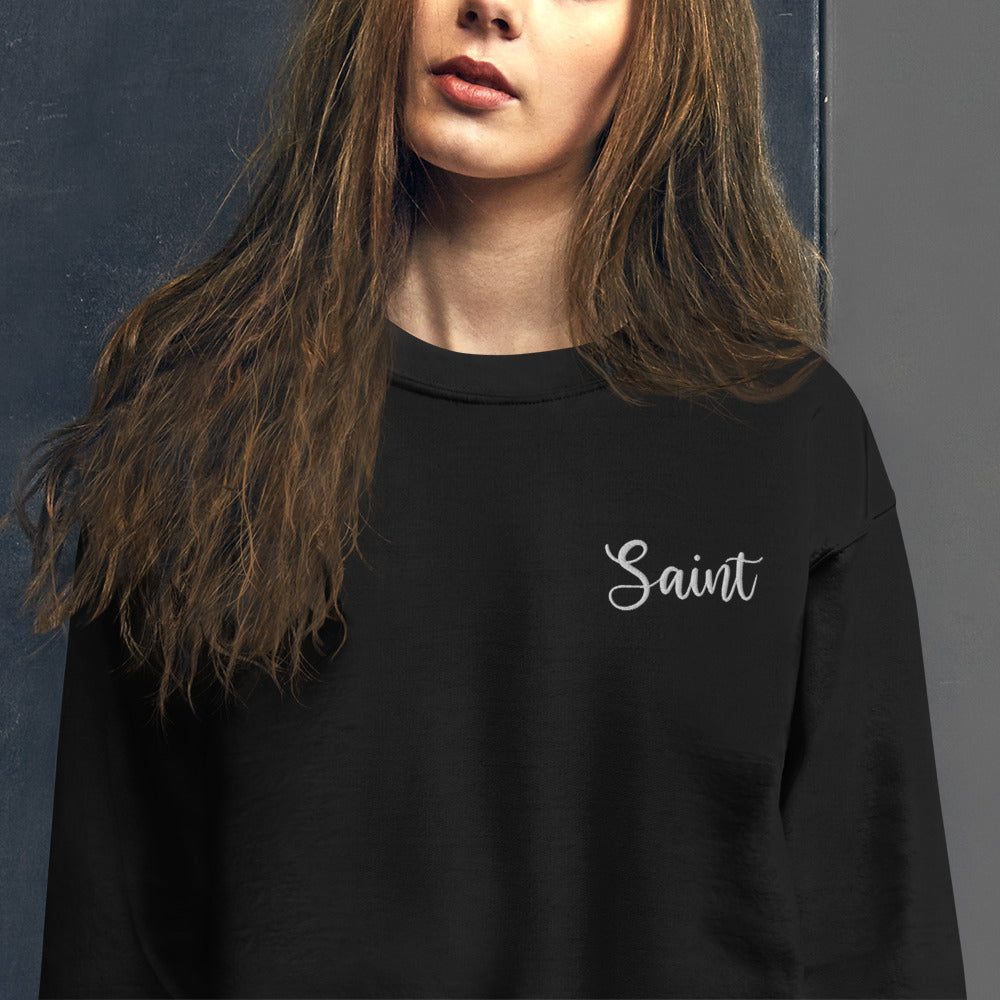 MR- Saint Nickname Embroidered Sweatshirt