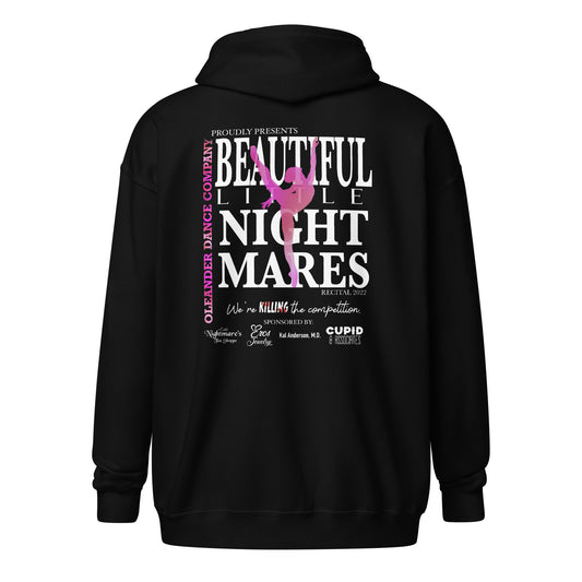 Oleander Dance Co zip hoodie