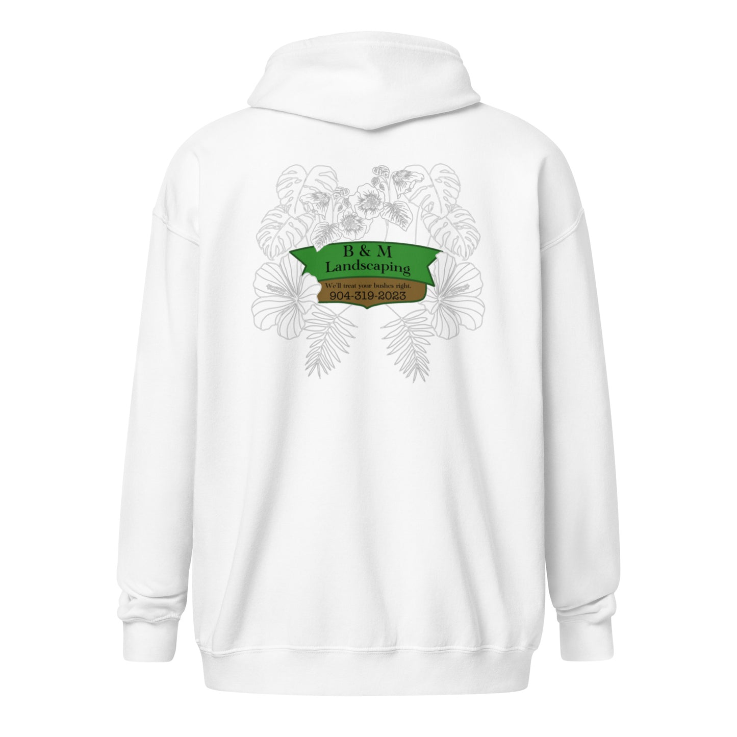 Gary B&M Landscaping Unisex heavy blend zip hoodie