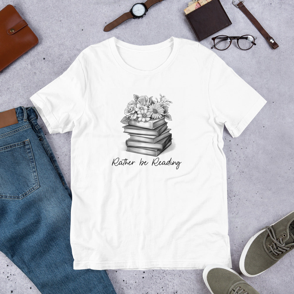 Rather Be Reading Unisex t-shirt