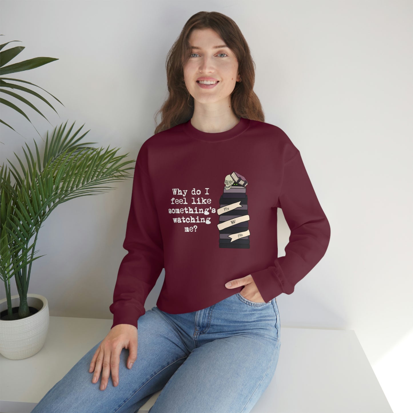 TBR Book Lover Dark Color Crewneck Sweater