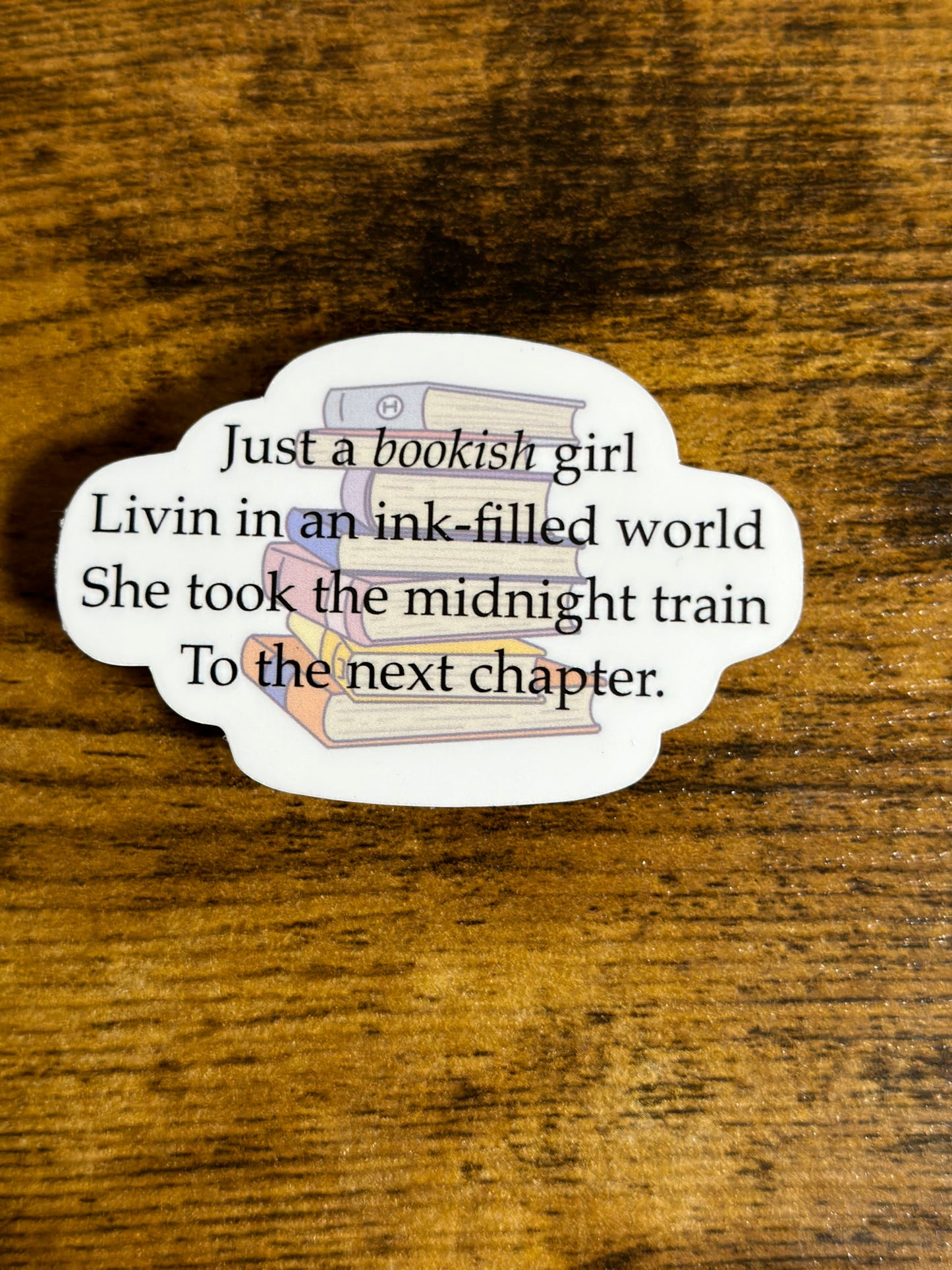 Bookish Girl Sticker