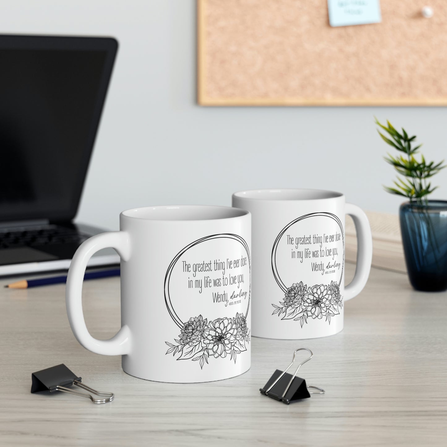 Hooked Quote Ceramic Mug 11oz