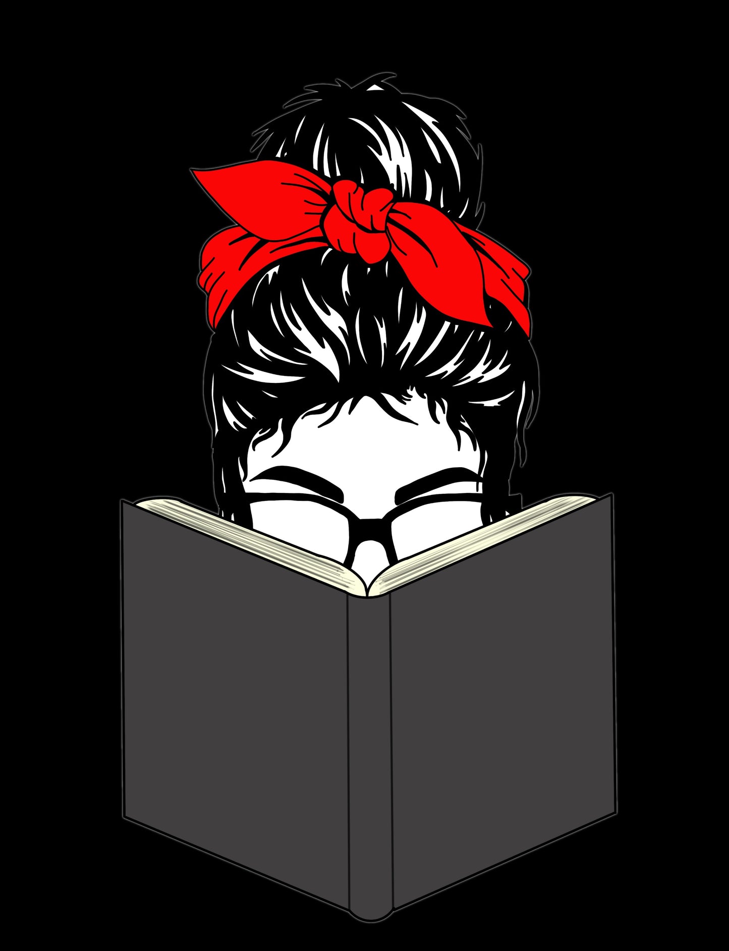 Reading Lady Sticker