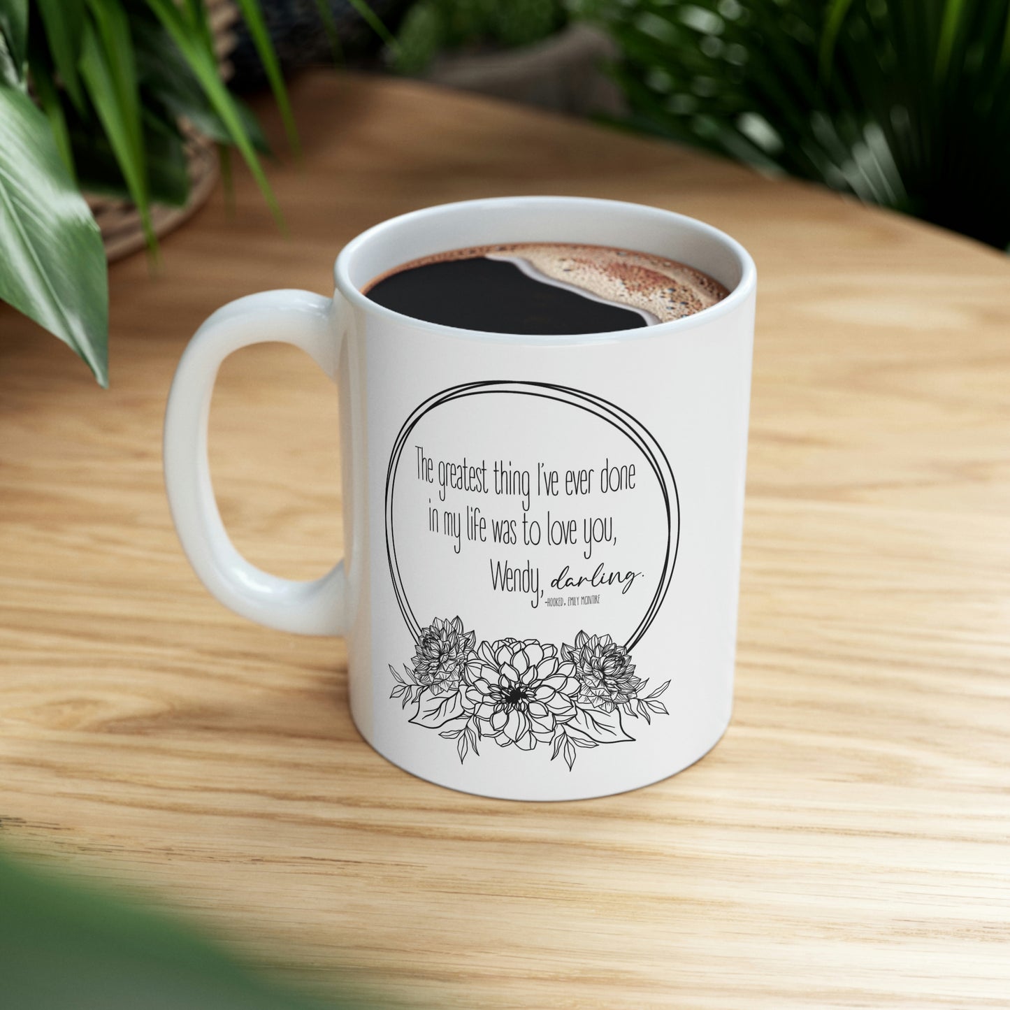 Hooked Quote Ceramic Mug 11oz
