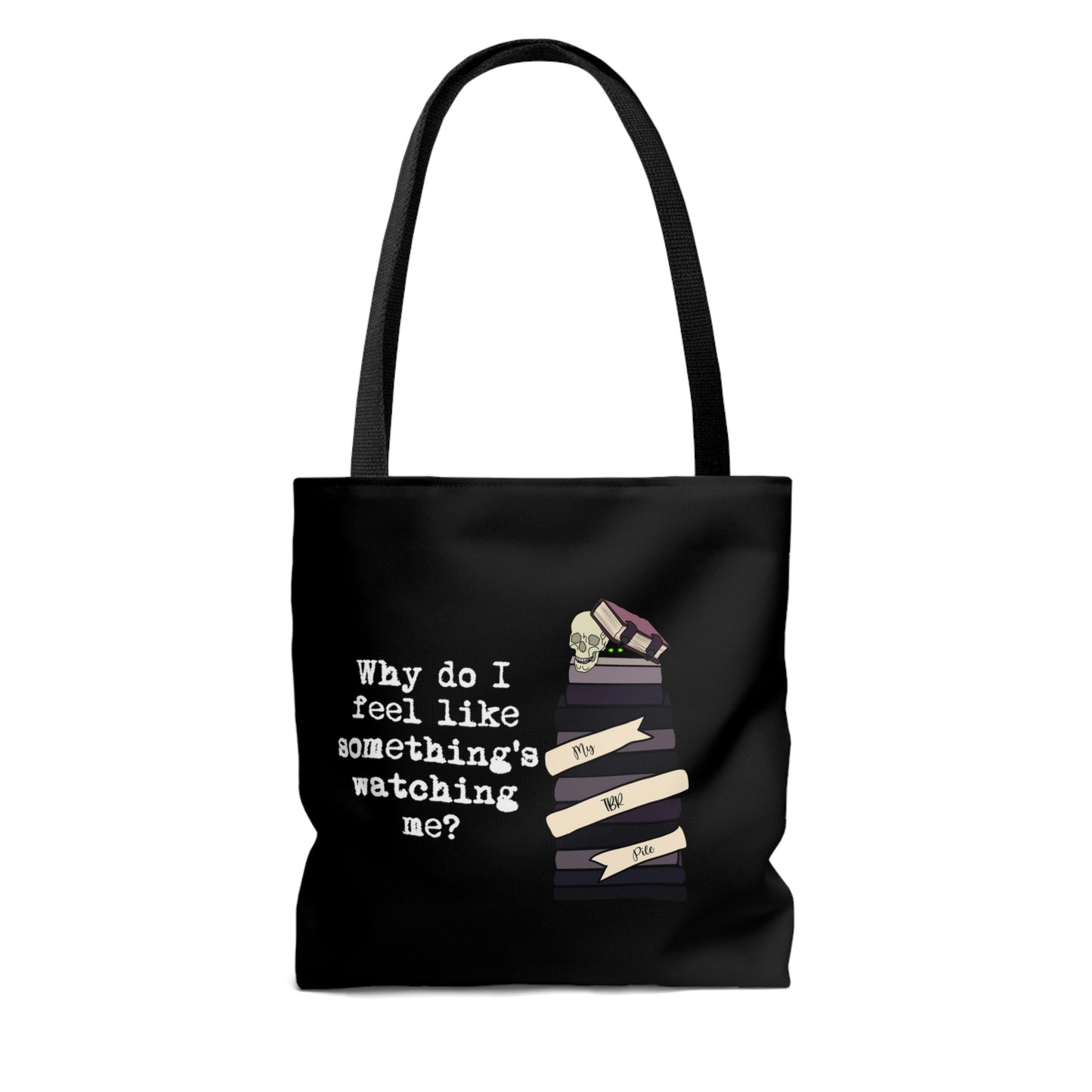 TBR Black Reader Tote Bag