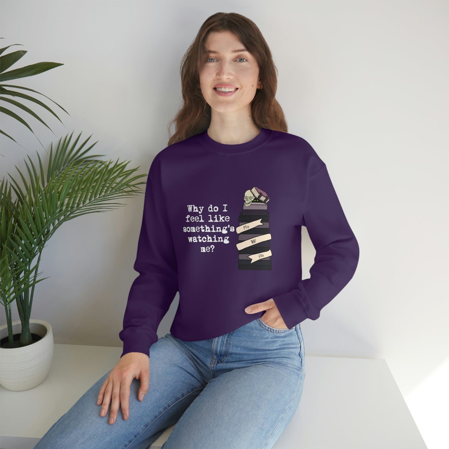 TBR Book Lover Dark Color Crewneck Sweater