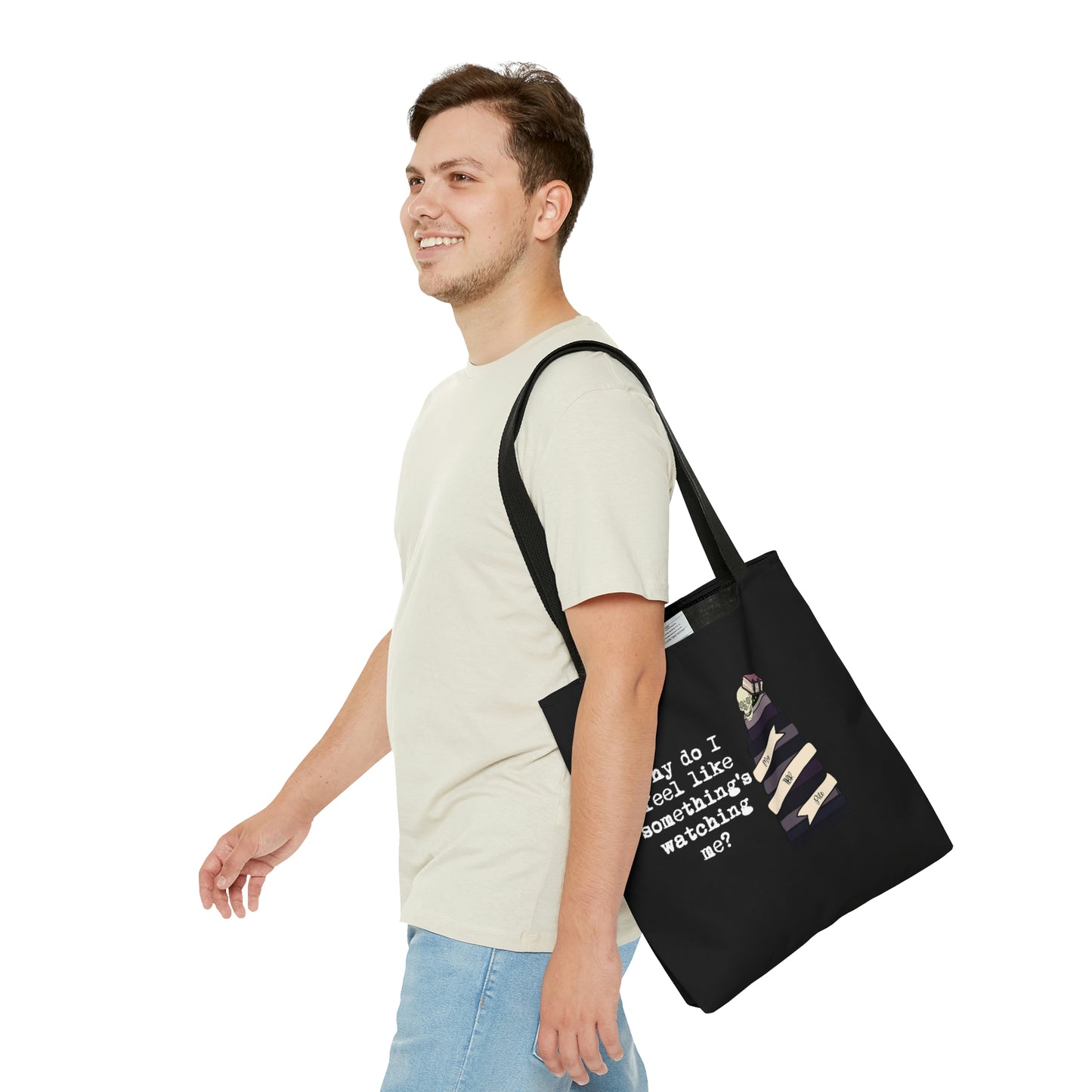 TBR Black Reader Tote Bag