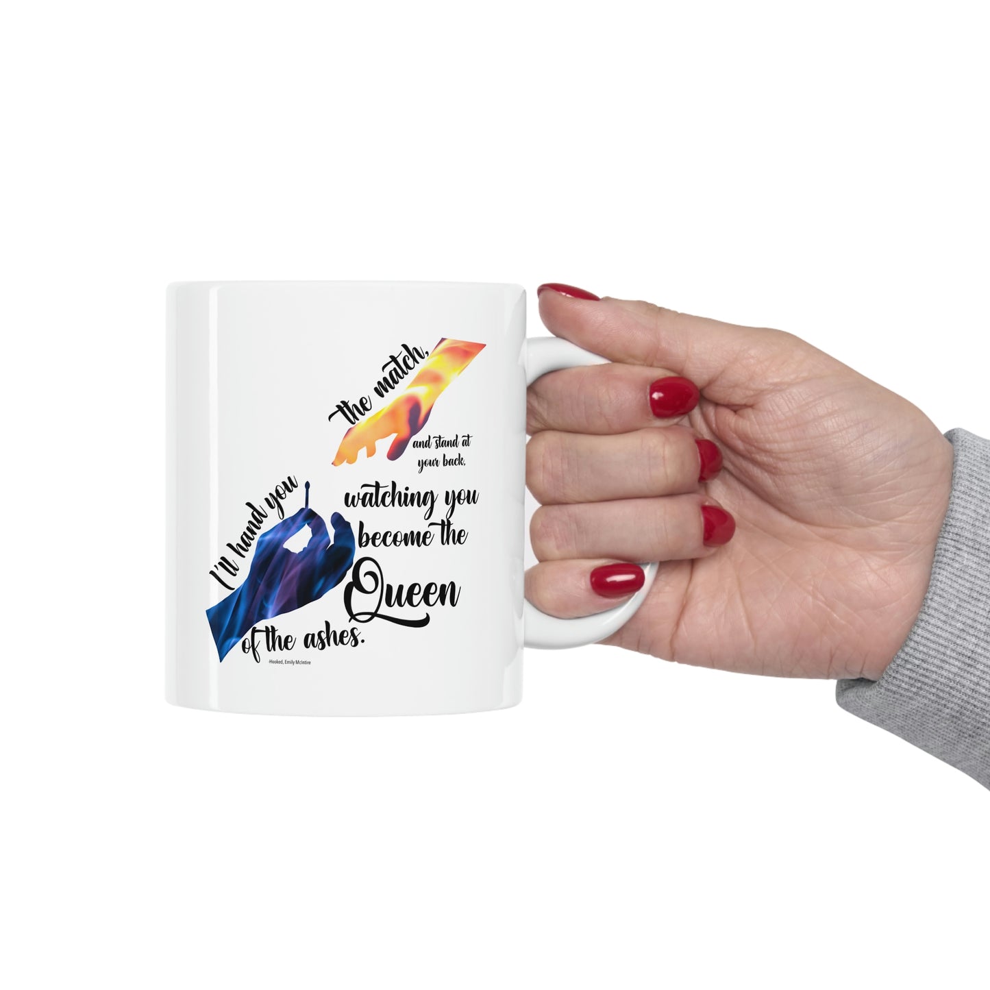 Hooked Quote Ceramic Mug 11oz