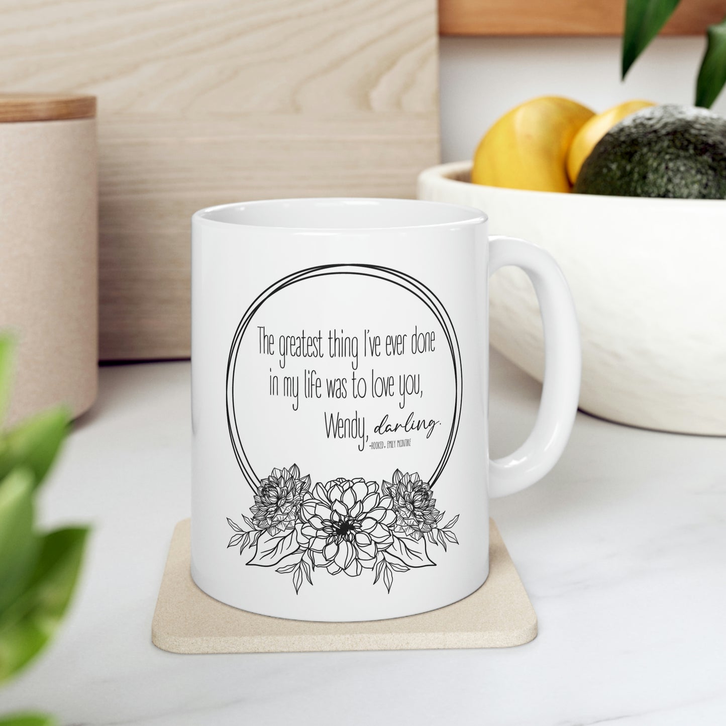 Hooked Quote Ceramic Mug 11oz