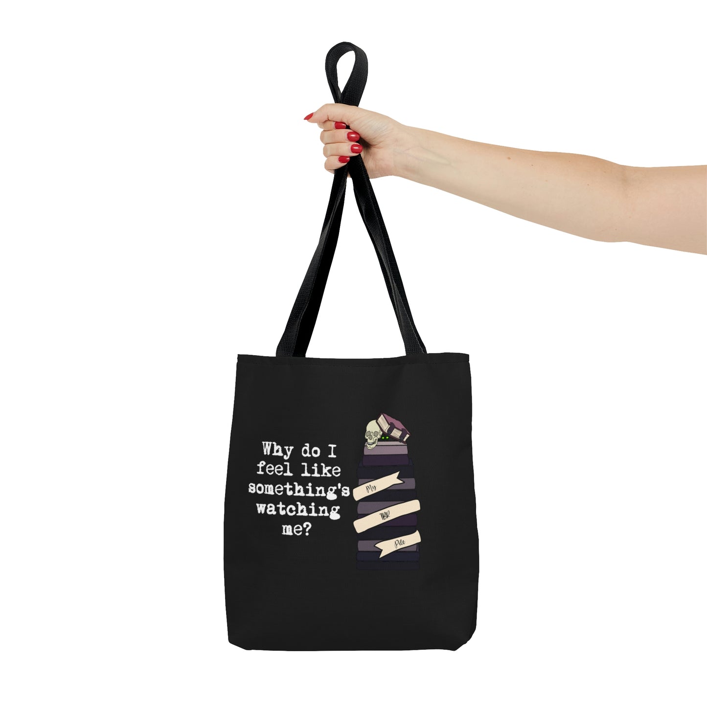 TBR Black Reader Tote Bag