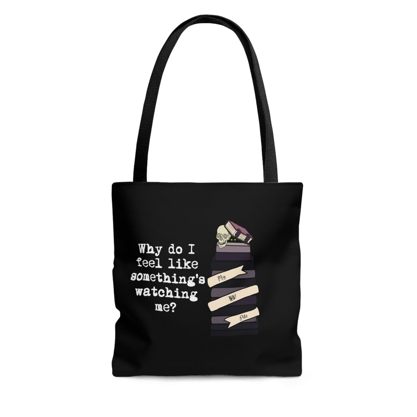 TBR Black Reader Tote Bag