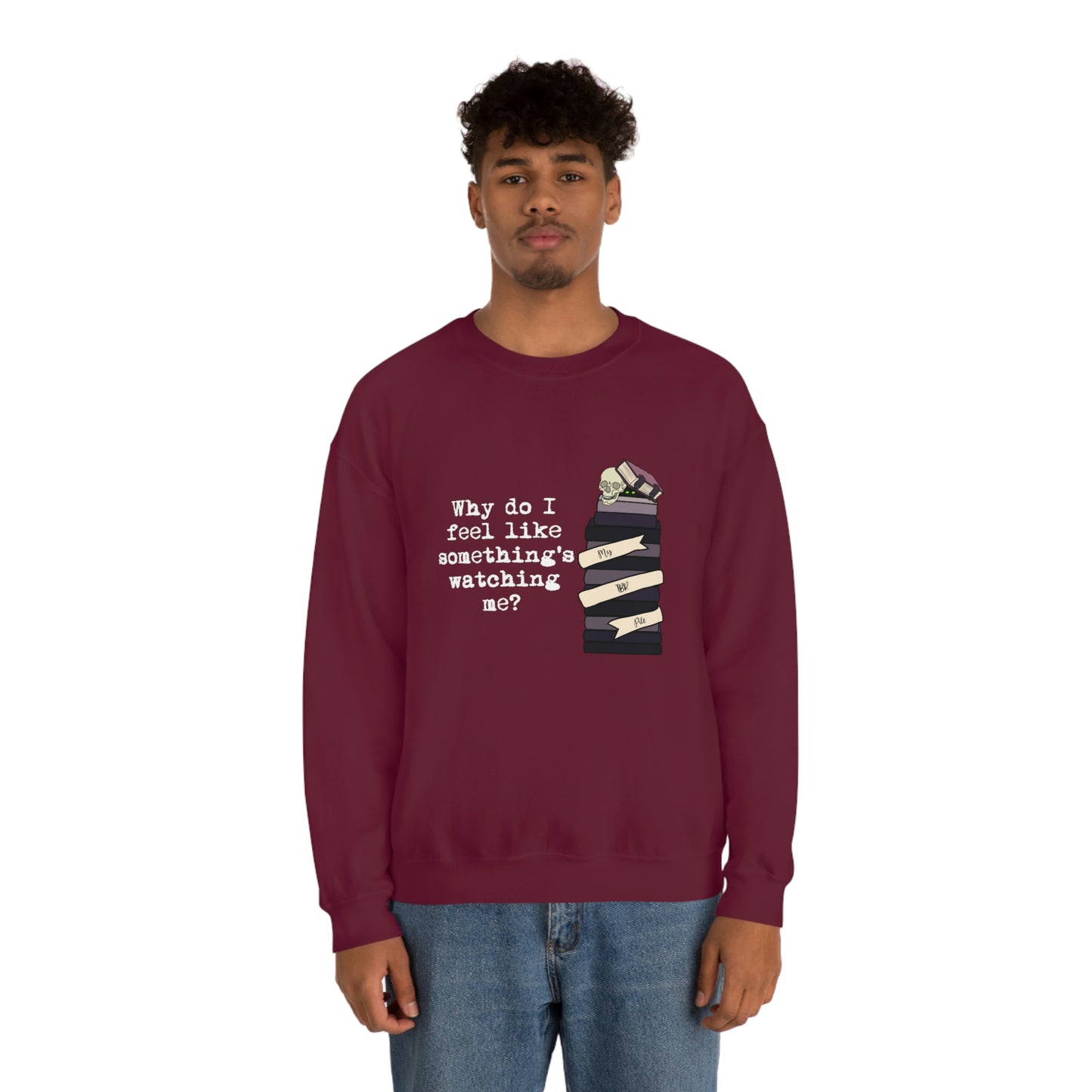 TBR Book Lover Dark Color Crewneck Sweater