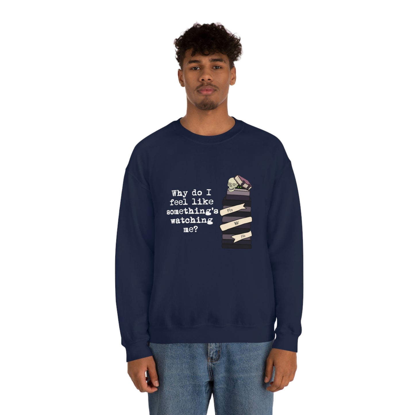 TBR Book Lover Dark Color Crewneck Sweater