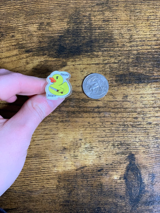 Feeling Ducky 1" Pin