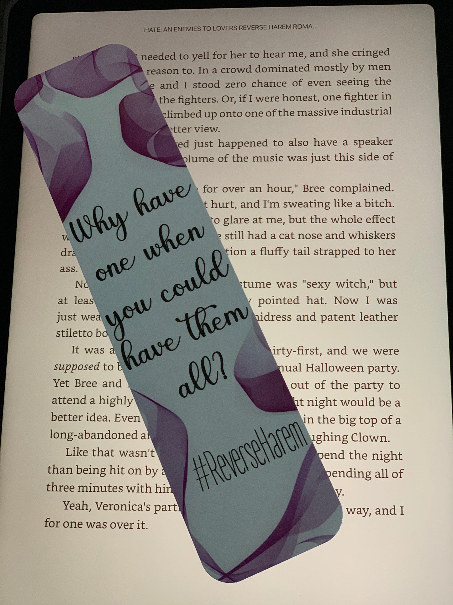 CLEARANCE 8x2 RH Romance Bookmark