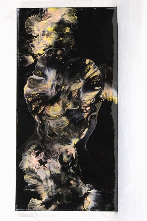 Form - 15x30 Abstract Acrylic Dutch Pour Painting