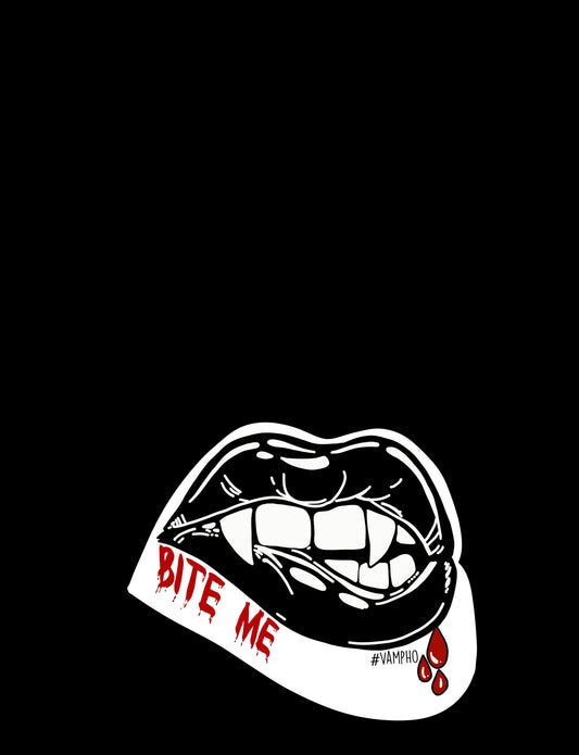 Dark Bite Me Sticker