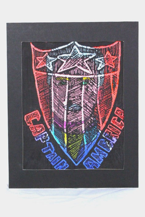 Cap - 9x12 Illusion Scratch Art