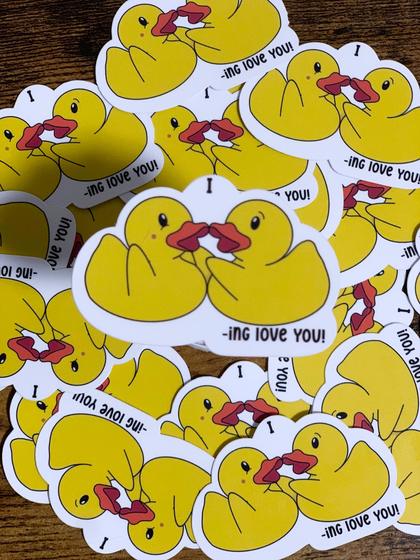 I DUCK-ing love you Sticker