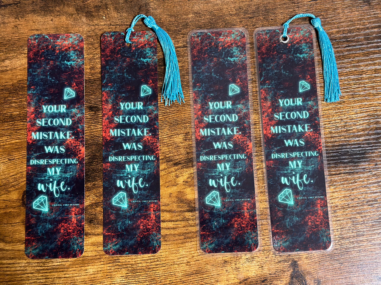 Never After Series - Twisted 8x2 Bookmarks