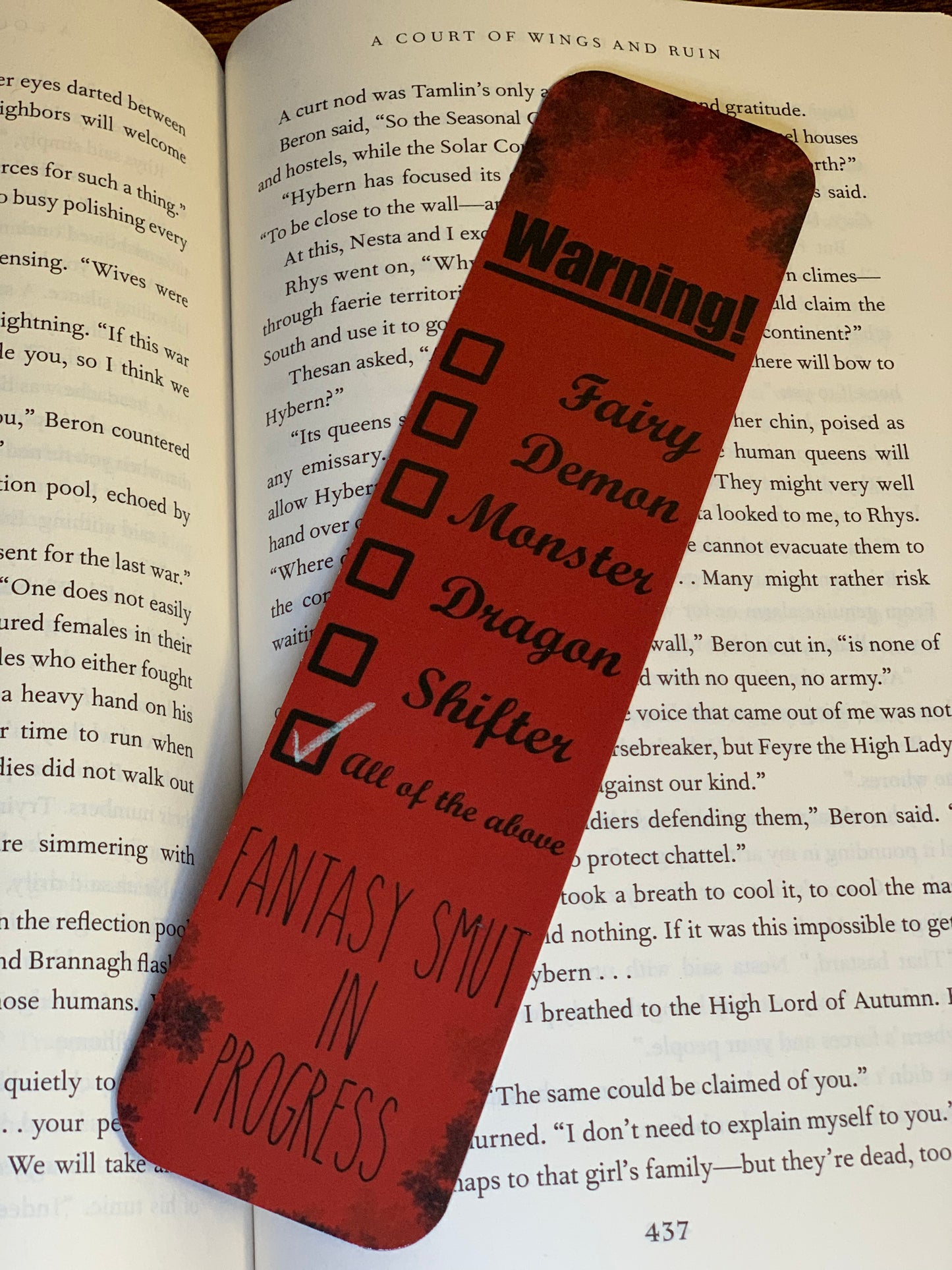 8x2 Fantasy Romance Bookmark