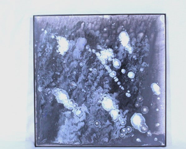 Jellyfish - 12x12 Abstract Acrylic Pour Painting