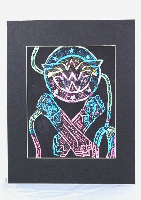 Lasso of Truth - 9x12 Illusion Scratch Art