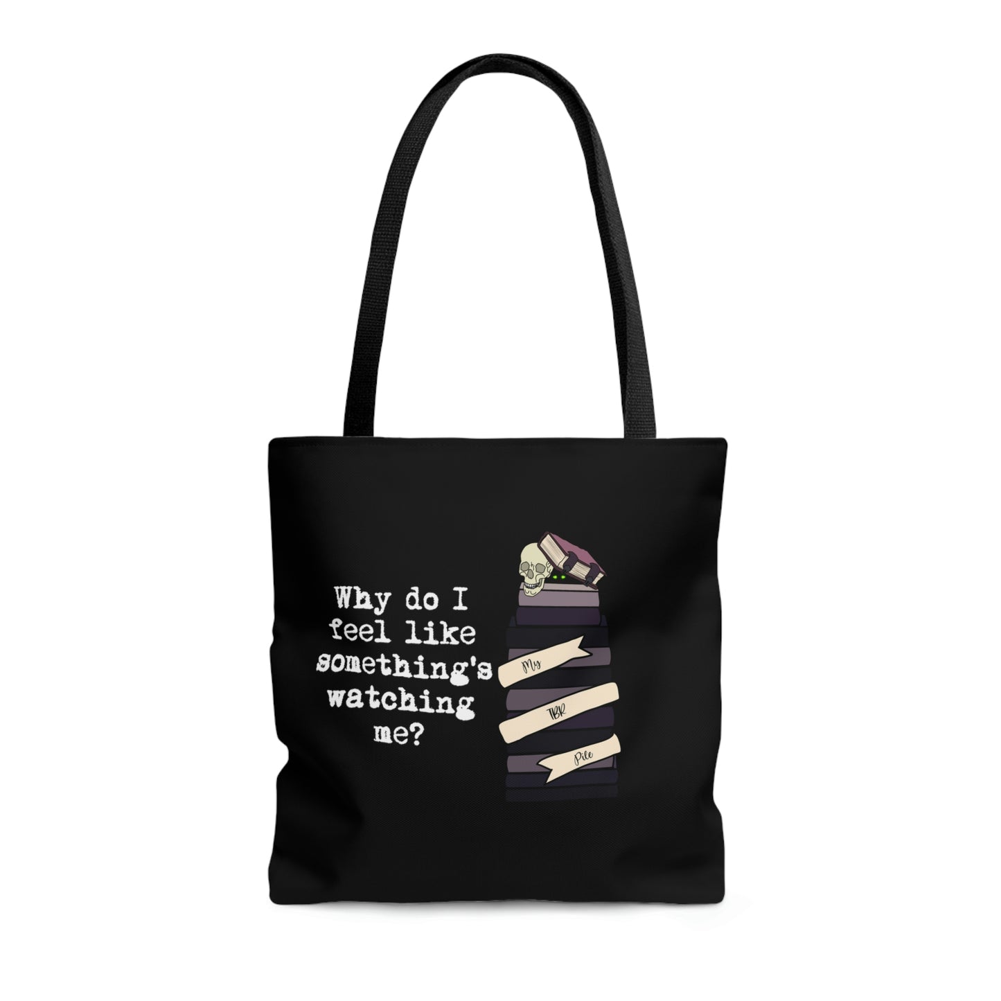 TBR Black Reader Tote Bag