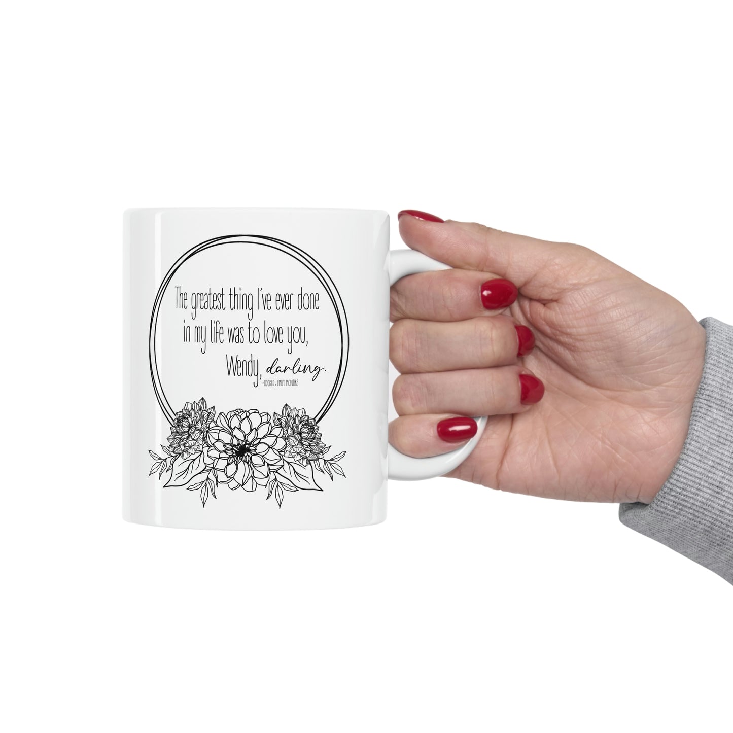 Hooked Quote Ceramic Mug 11oz