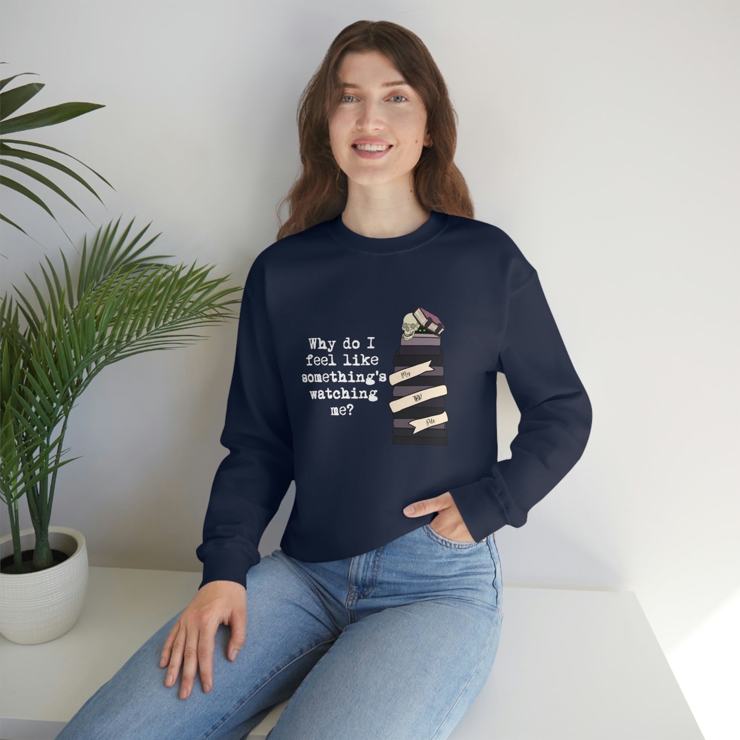 TBR Book Lover Dark Color Crewneck Sweater