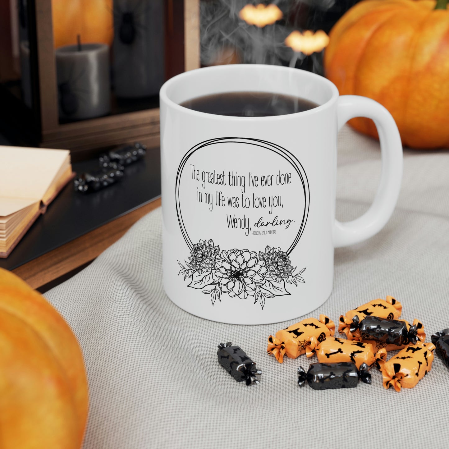 Hooked Quote Ceramic Mug 11oz