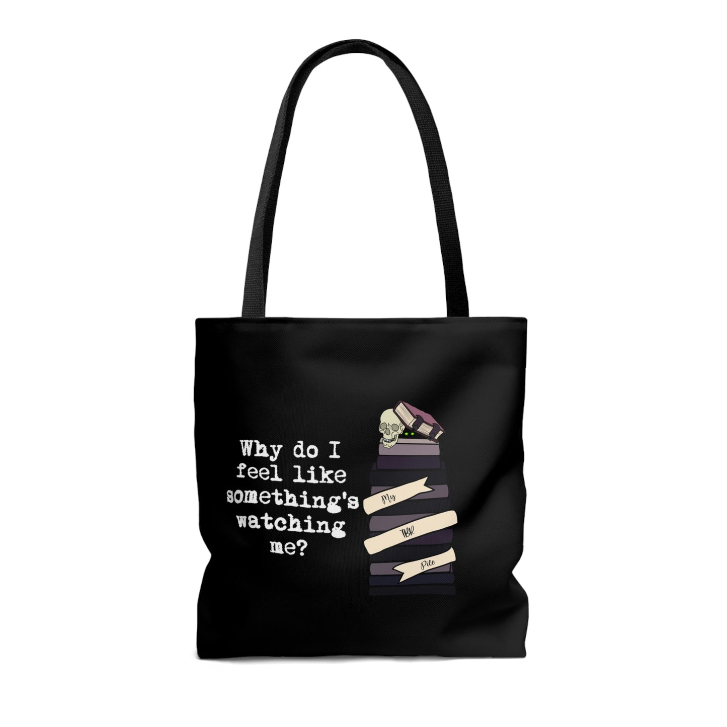 TBR Black Reader Tote Bag