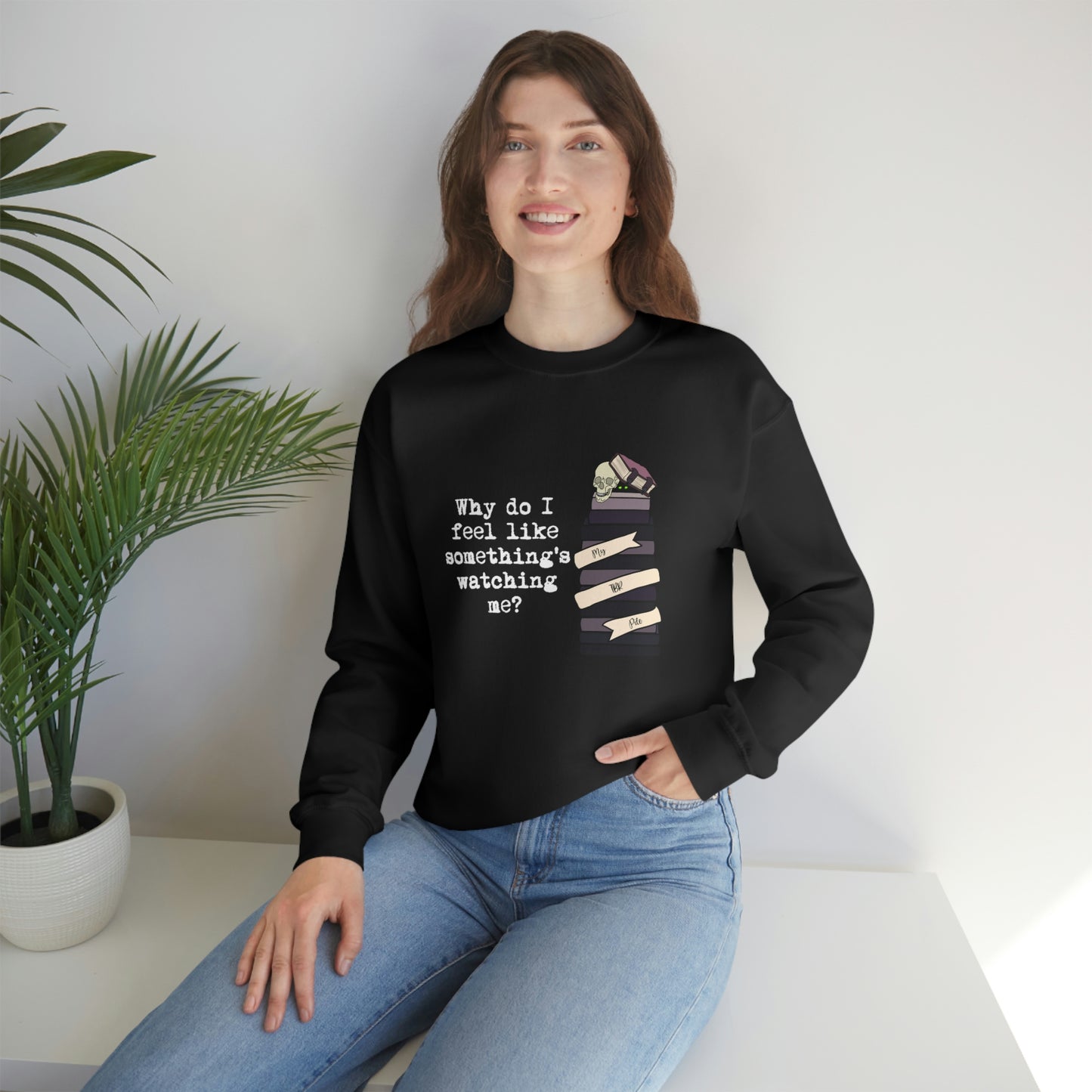 TBR Book Lover Dark Color Crewneck Sweater