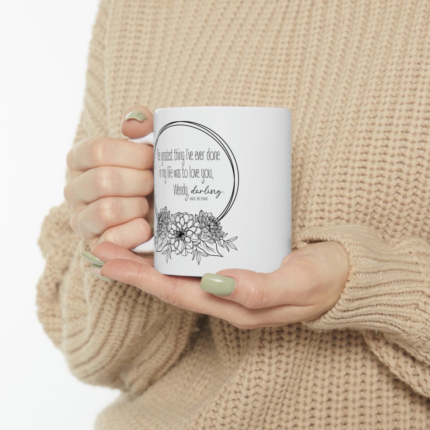 Hooked Quote Ceramic Mug 11oz