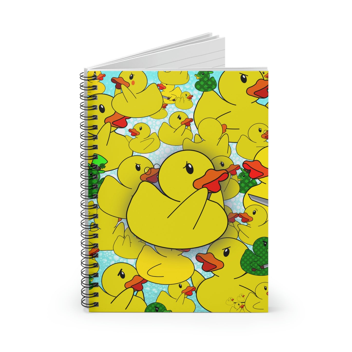 Duck Chaos -Spiral Notebook - Ruled Line