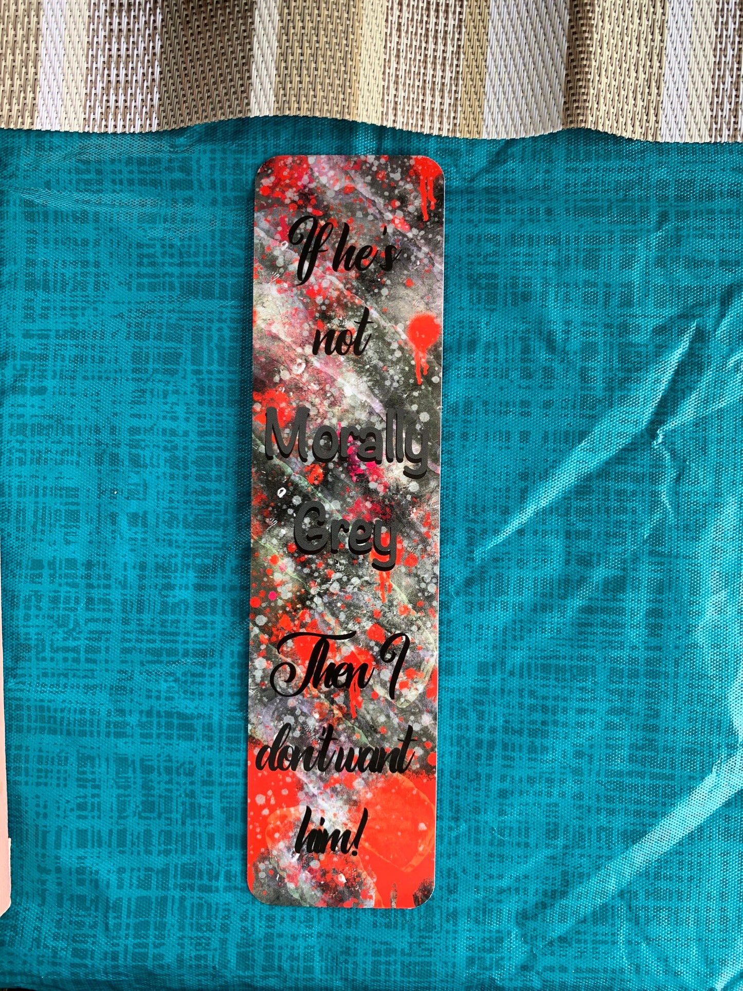 CLEARANCE 8x2 in Morally Grey Bookmark