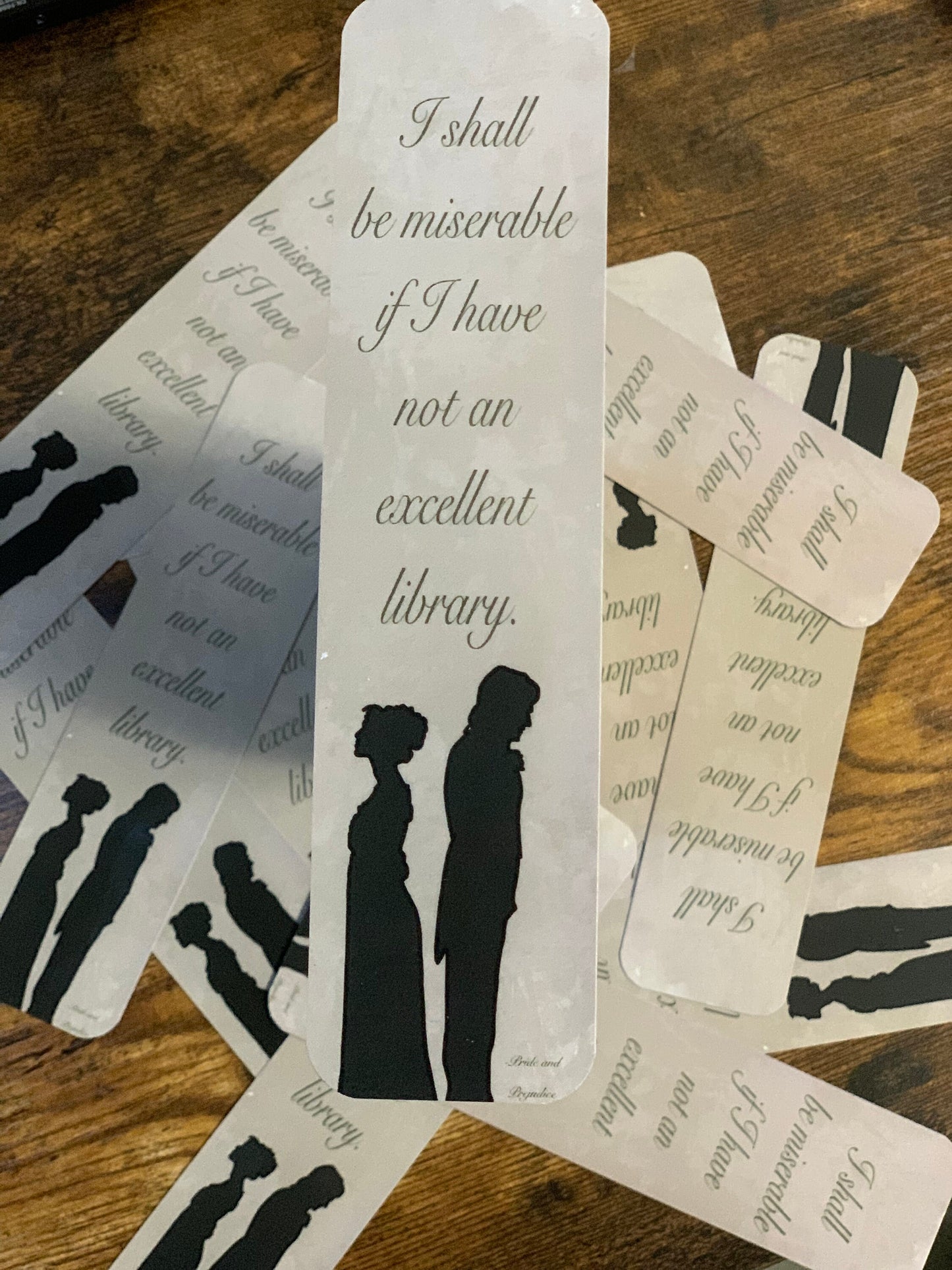 8x2 in Pride and Prejudice Inspired Bookmark