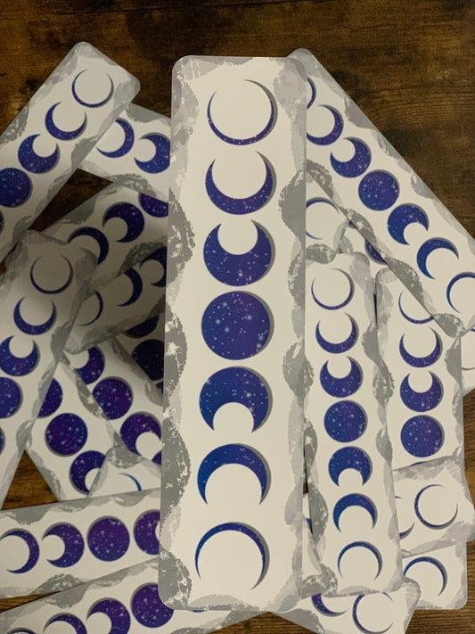 8x2 in Moon Phase Bookmark