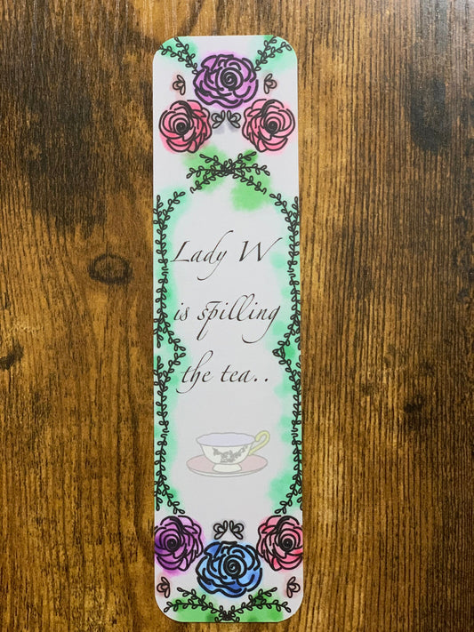 8x2 in Bridgerton Inspired Bookmark