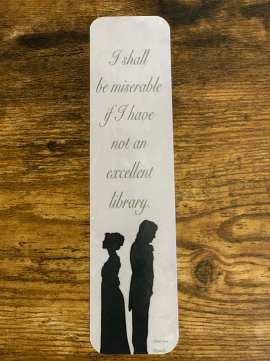 8x2 in Pride and Prejudice Inspired Bookmark