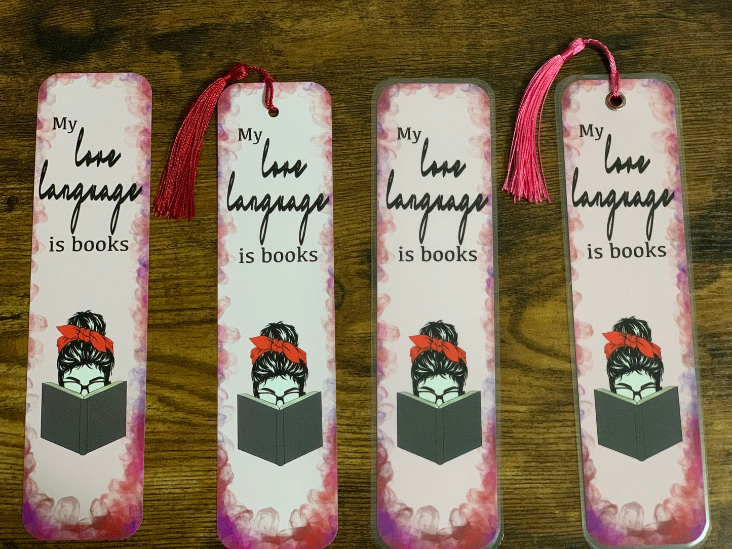 8x2 in Book Love Bookmark
